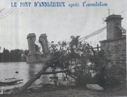 ST CYPRIEN- pont après innondation