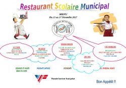 MENU DU 13 AU 17 NOVEMBRE