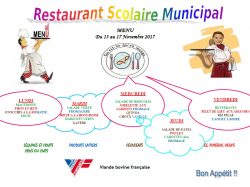 MENU DU 13 AU 17 NOVEMBRE