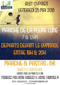 affiche marche lune st cyp runners 2018