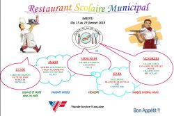 menu 15 au 19 janvier