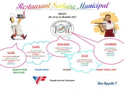 menu du 18 au 22