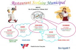 menu du 28 janvier au 2 février