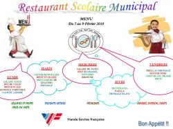 menu du 5 au 9 février