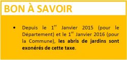 BON À SAVOIR taxe aménagement