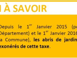 BON À SAVOIR taxe aménagement