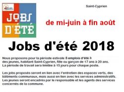 Jobs d’été 2018 : c’est parti pour les dépôts de candidature !