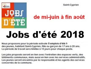 Jobs d’été 2018 : c’est parti pour les dépôts de candidature !