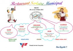 MENU DU 12 AU 16 MARS 18