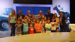 Sur le plateau de télé