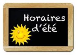 horaires ete