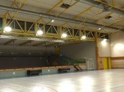 Travaux d’été : changement des luminaires au complexe polyvalent.