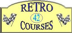 retro course logo