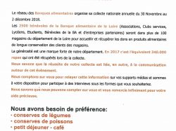Banque alimentaire 2018