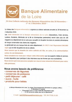 Banque alimentaire 2018