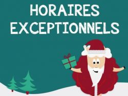 horaires noël