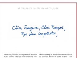 Lettre du Président de la République aux Français – 14 janv 2019