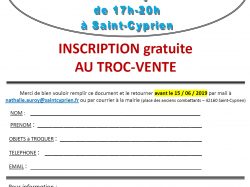 bulletin inscription