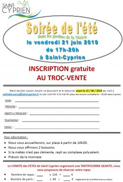 bulletin inscription