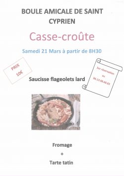 Boule Amicale Casse croûte