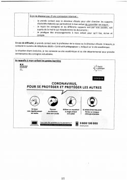 COVID 19 - continuité pédagogique -2