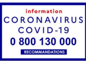 [Coronavirus – COVID-19] un seul numéro de téléphone 0 800 130 000