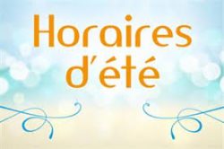 HORAIRES ETE 2020