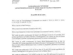 arrêté préfectoral sécheresse – 1
