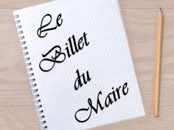 Billet du Maire : mandat 2020 – 2026