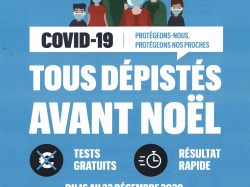 flyer La Région – Tous dépistés avant Noël – recto