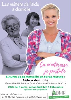 Affiche recrutement St Marcellin - Avril 2021