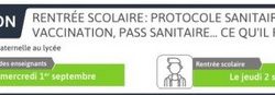 [COVID-19] Rentrée scolaire 2021 : protocole sanitaire