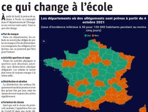 [COVID-19] Allégement du protocole sanitaire et fin du port du masque pour les enfants à l’école