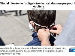 levée du masque