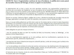 Communiqué Presse nouvelles mesures sanitaires 211115 page1
