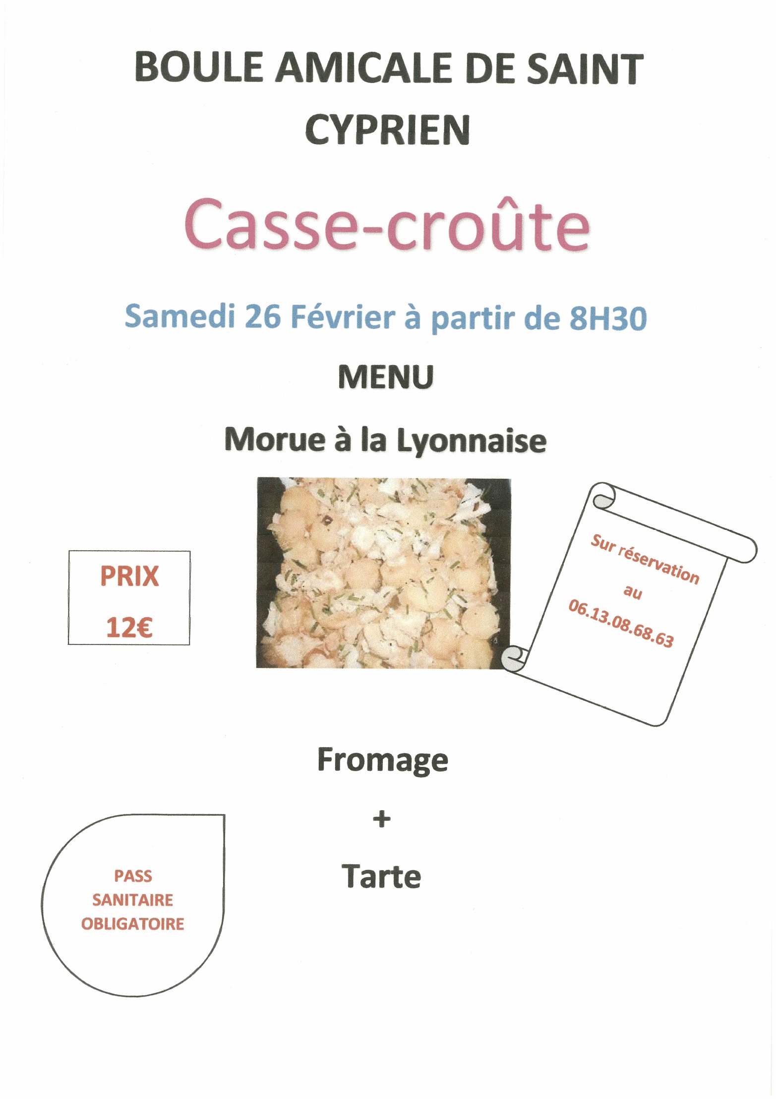 Boule Amicale Casse croûte 26-02-2022