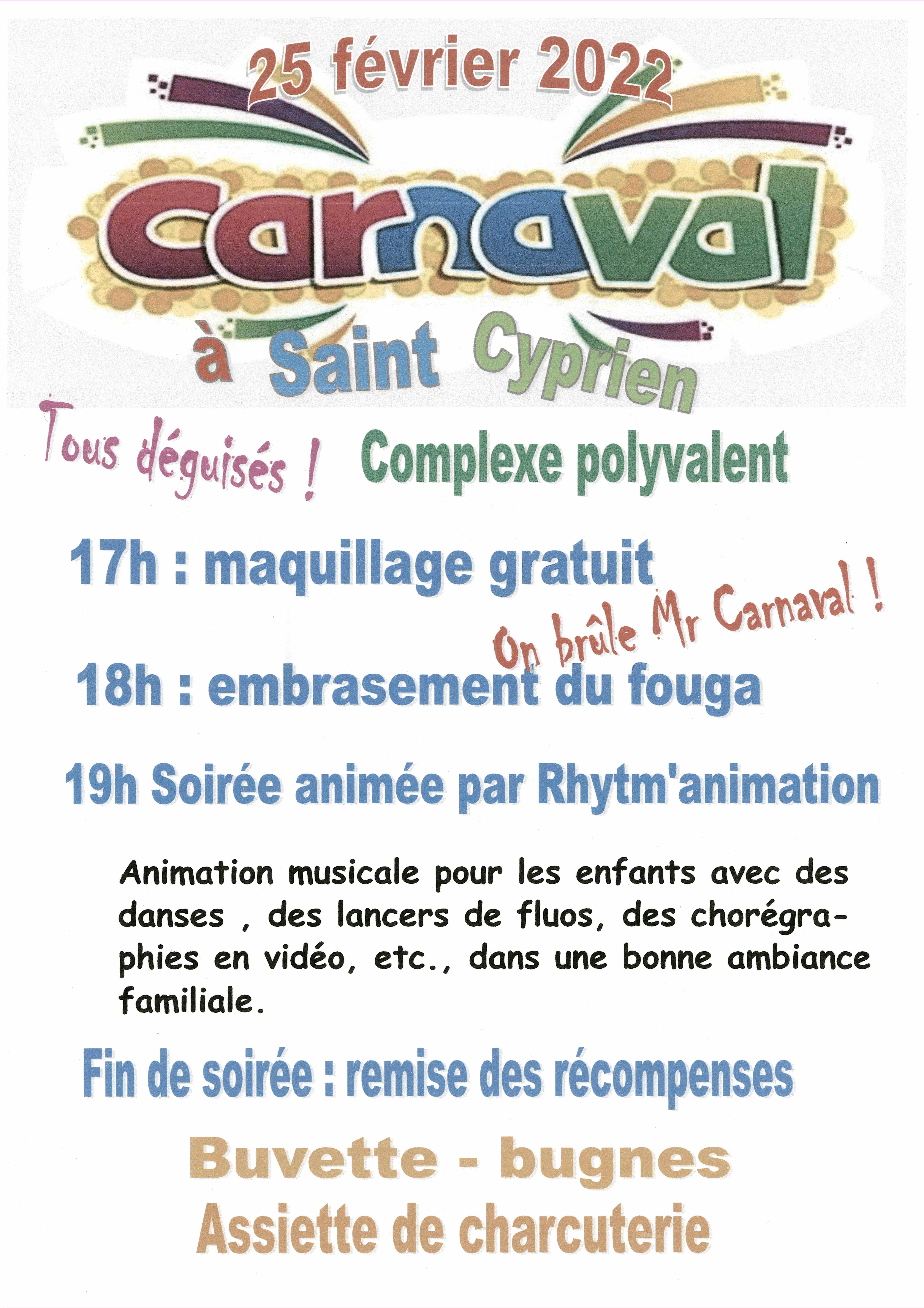 carnaval comité des fêtes 2022