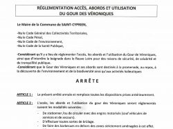 page 1 réglement gour
