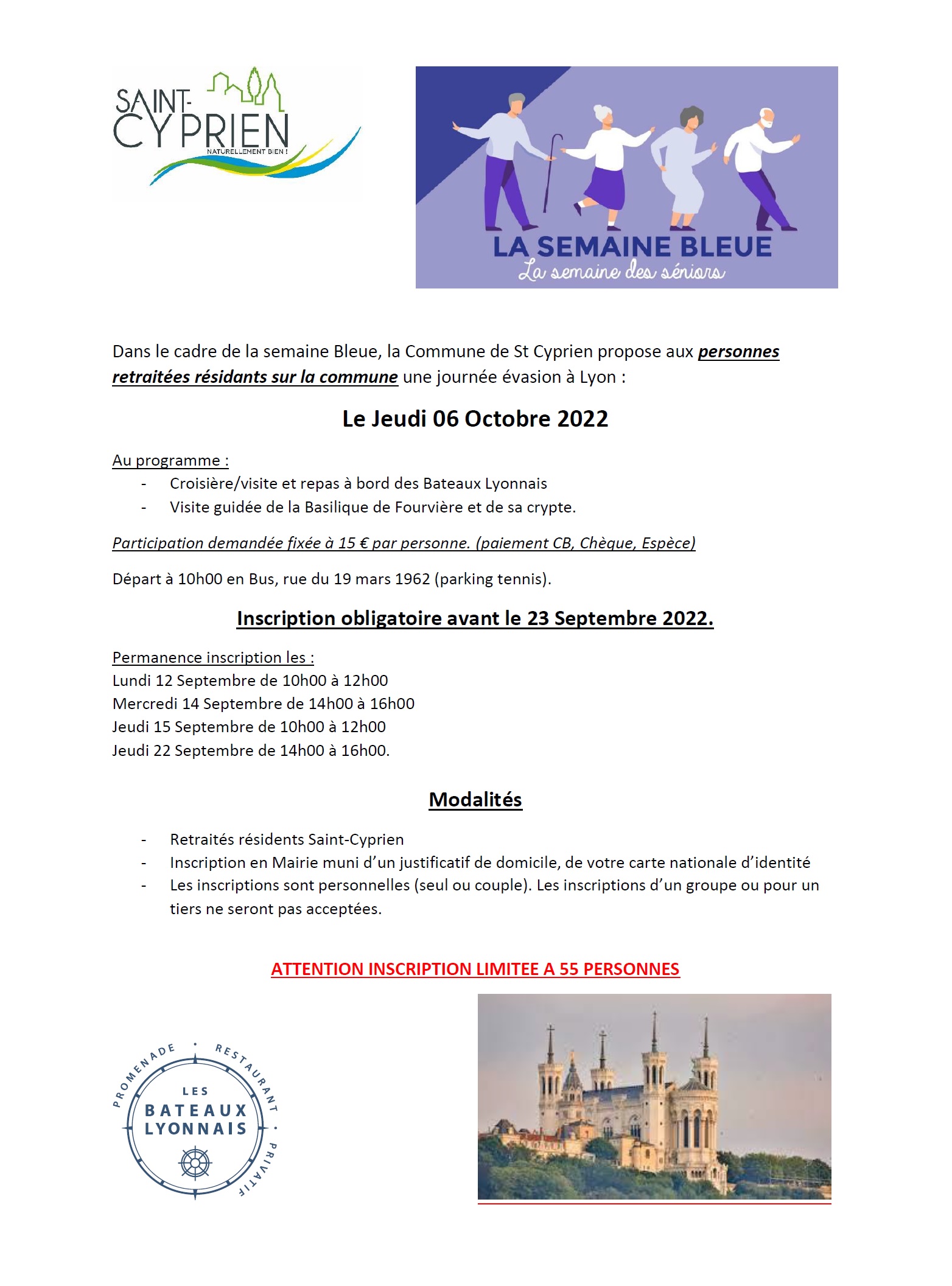 AFFICHE semaine bleue 2022