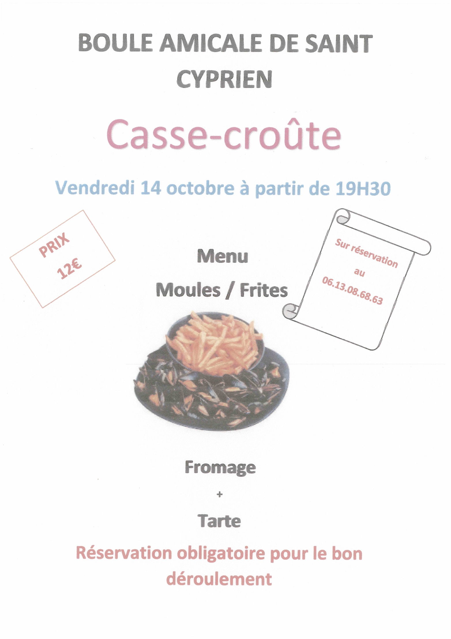 Boule Amicale Casse croûte 14-10-2022