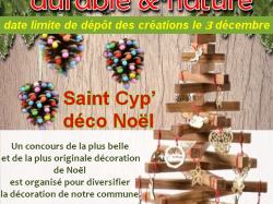 affiche concours déco noël