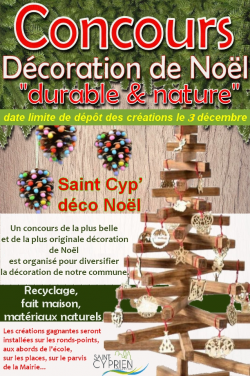 affiche concours déco noël