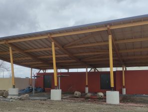 Construction du PREAU de la cour élémentaire de l’école