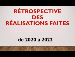Rétrospective des réalisations municipales 2020 à 2022