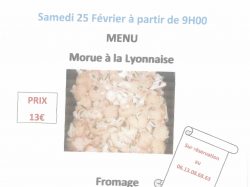 Boule Amicale Casse croûte 25-02-2023