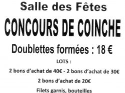 affiche concours coinche 04-03-2023 ST CYP LOISIRS DETENTE