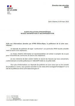 alerte INFO RECO pollution atmosphérique