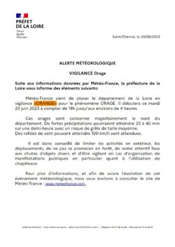 alerte orage 20-06-2023