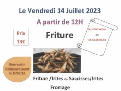 casse-croûte Boule amicale 14-07-2023