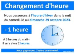 changement heure hiver 2023